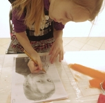 „Connection“. Synthesis of photography and monotype.