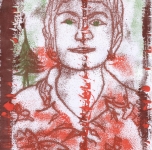 „Connection“. Synthesis of photography and monotype.